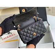 Kitlife Chanel Classic Flap Bag Caviar Black In Silver/Gold Hardware - 20cm - 3