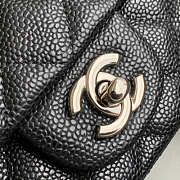 Kitlife Chanel Classic Flap Bag Caviar Black In Silver/Gold Hardware - 20cm - 6