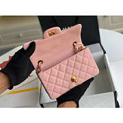 Kitlife Chanel Classic Flap Bag Caviar Pink In Silver/Gold Hardware - 20cm - 2