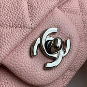 Kitlife Chanel Classic Flap Bag Caviar Pink In Silver/Gold Hardware - 20cm - 5