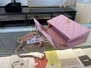 Kitlife Chanel Classic Flap Bag Lambskin Pink In Silver/Gold Hardware - 20cm - 3