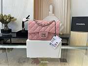 Kitlife Chanel Classic Flap Bag Lambskin Pink In Silver/Gold Hardware - 20cm - 2