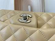 Kitlife Chanel Classic Flap Bag Lambskin Beige In Silver/Gold Hardware - 20cm - 4