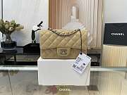 Kitlife Chanel Classic Flap Bag Lambskin Beige In Silver/Gold Hardware - 20cm - 3