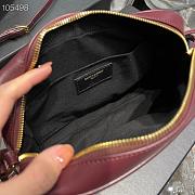 Kitlife YSL Lou Camera Bag In Matte Leather Burgundy - 520534 - 23x16x6cm - 4