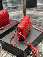 Kitlife YSL Lou Camera Bag In Matte Leather Red - 520534 - 23x16x6cm - 3