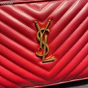 Kitlife YSL Lou Camera Bag In Matte Leather Red - 520534 - 23x16x6cm - 2