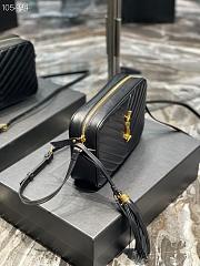 Kitlife YSL Lou Camera Bag In Matte Leather Black In Gold Hardware - 520534 - 23x16x6cm - 5