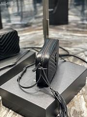 Kitlife YSL Lou Camera Bag In Matte Leather Black In Black Hardware - 520534 - 23x16x6cm - 6