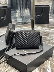 Kitlife YSL Lou Camera Bag In Matte Leather Black In Black Hardware - 520534 - 23x16x6cm - 5