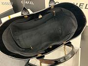 Kitlife Chanel Shopping Calfskin Black Bag - 66941#- 40X31X21CM - 4