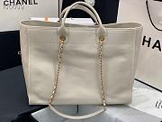 Kitlife Chanel Shopping Calfskin White Bag - 66941#- 40X31X21CM - 6