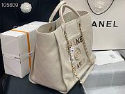 Kitlife Chanel Shopping Calfskin White Bag - 66941#- 40X31X21CM - 3