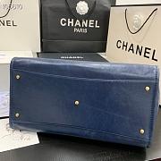 Kitlife Chanel Shopping Calfskin Blue Bag - 66941#- 40X31X21CM - 4