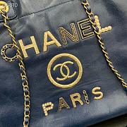 Kitlife Chanel Shopping Calfskin Blue Bag - 66941#- 40X31X21CM - 2
