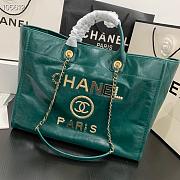 Kitlife Chanel Shopping Calfskin Green Bag - 66941#- 40X31X21CM - 1