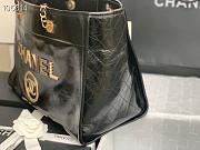 Kitlife Chanel Shopping Calfskin Black Bag - 66941# - 2 sizes - 2