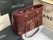 Kitlife Chanel Shopping Calfskin Red Bag - 66941# - 2 sizes USD 420.00  - 2