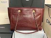 Kitlife Chanel Shopping Calfskin Red Bag - 66941# - 2 sizes USD 420.00  - 3