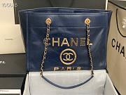 Kitlife Chanel Shopping Calfskin Blue Bag - 66941# - 2 sizes USD 420.00  - 1