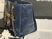 Kitlife Chanel Shopping Calfskin Blue Bag - 66941# - 2 sizes USD 420.00  - 5