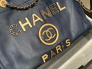 Kitlife Chanel Shopping Calfskin Blue Bag - 66941# - 2 sizes USD 420.00  - 6