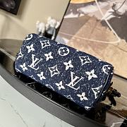 Kitlife Louis Vuitton Small Speedy Handbag Blue Monogram Canvas - M81168 - 16.0 x 11.0 x 9.0 cm - 5