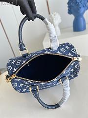 Kitlife Louis Vuitton Speedy Denim Blue Handbag - M59631 - 25 x 17 x 10.5 cm - 3