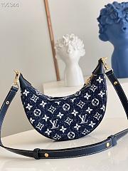 Kitlife Louis Vuitton Loop Baguette Handbag Denim Blue  - M59609 - 25 x 19 x 15 cm - 2