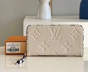 Kitlife Louis Vuitton Zippy Wallet Monogram Empreinte Leather White - M80685 - 19.5 x 10.5 x 2.5 - 1