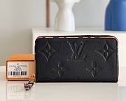 Kitlife Louis Vuitton Zippy Wallet Monogram Empreinte Leather Black - M80685 - 19.5 x 10.5 x 2.5 - 1