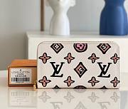 Kitlife Louis Vuitton Zippy Wallet White Leopard Print - M80755 - 19.5 x 10.5 x 2.5 - 1