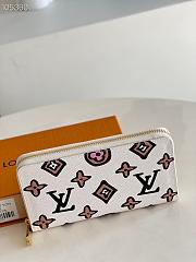 Kitlife Louis Vuitton Zippy Wallet White Leopard Print - M80755 - 19.5 x 10.5 x 2.5 - 6