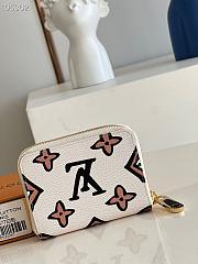Kitlife Louis Vuitton Zippy Coin Purse White Leopard Print - M80755 - 11 x 8.5 x 2 cm - 3