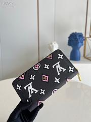 Kitlife Louis Vuitton Zippy Wallet Black Leopard Print - M80755 - 19.5 x 10.5 x 2.5 - 3