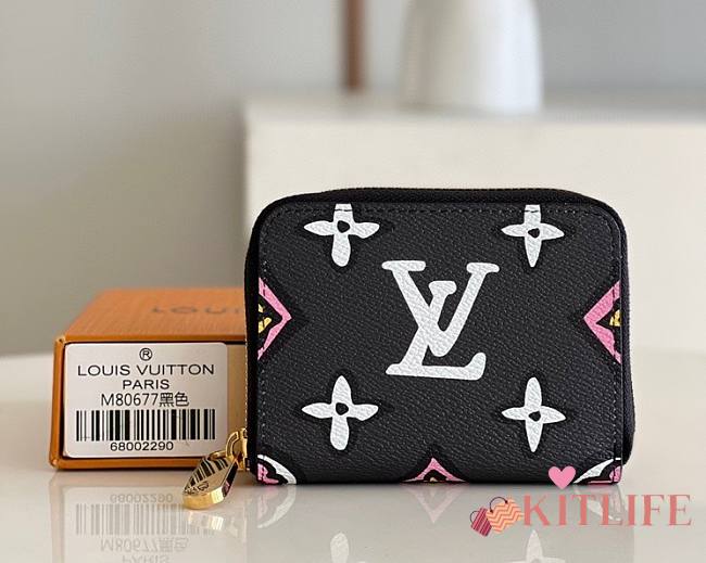 Kitlife Louis Vuitton Zippy Coin Purse Black Leopard Print - M80755 - 11 x 8.5 x 2 cm - 1