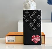 Kitlife Louis Vuitton Brazza Wallet Black Denim – M66540 - 10 x 19 x 2cm - 1
