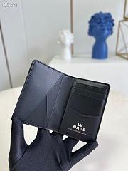 Kitlife Louis Vuitton Pocket Wallet Black Denim – M81015 - 8 x 11 x 1 cm - 5