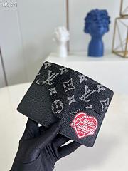 Kitlife Louis Vuitton Pocket Wallet Black Denim – M81015 - 8 x 11 x 1 cm - 3