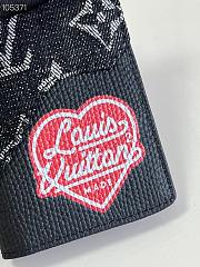 Kitlife Louis Vuitton Pocket Wallet Black Denim – M81015 - 8 x 11 x 1 cm - 2