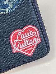 Kitlife Louis Vuitton Zippy Wallet Blue Denim– M63095 - 20×10cm - 3