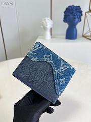 Kitlife Louis Vuitton Multiple Wallet Blue Denim – M81020 - 11.0x 9.0x 1.5 cm - 4
