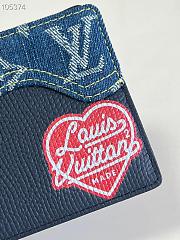 Kitlife Louis Vuitton Multiple Wallet Blue Denim – M81020 - 11.0x 9.0x 1.5 cm - 2