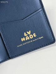 Kitlife Louis Vuitton Pocket Wallet Blue Denim – M81015 - 8 x 11 x 1 cm - 5