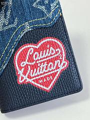 Kitlife Louis Vuitton Pocket Wallet Blue Denim – M81015 - 8 x 11 x 1 cm - 6