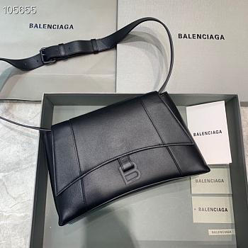 Kitlife Balenciaga Downtown Shoulder Bag Black Hardware - 29X10X18cm