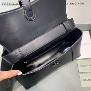 Kitlife Balenciaga Downtown Shoulder Bag Black Hardware - 29X10X18cm - 6