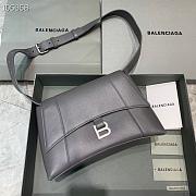 Kitlife Balenciaga Downtown Shoulder Bag Gray In Silver Hardware - 29X10X18cm - 1