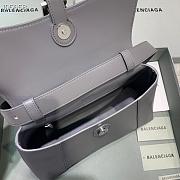 Kitlife Balenciaga Downtown Shoulder Bag Gray In Silver Hardware - 29X10X18cm - 6