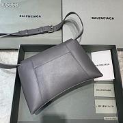 Kitlife Balenciaga Downtown Shoulder Bag Gray In Silver Hardware - 29X10X18cm - 5